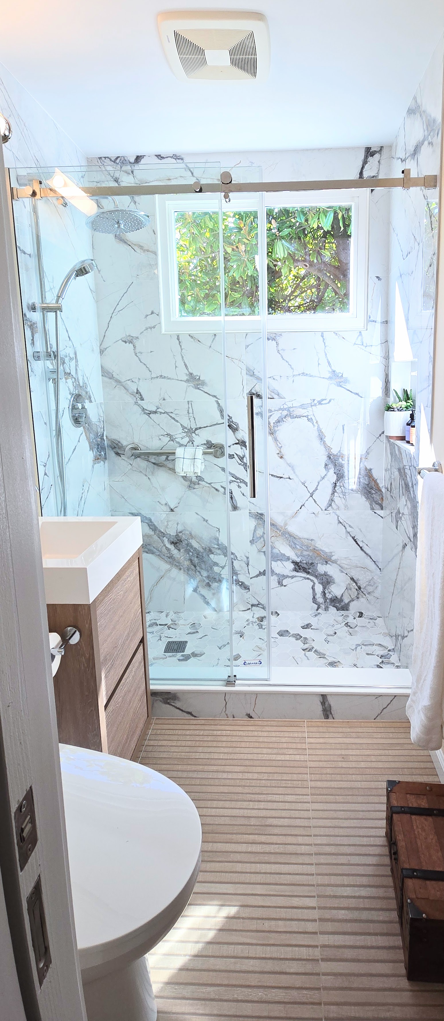 Finished bath remodel in Greenbelt MD